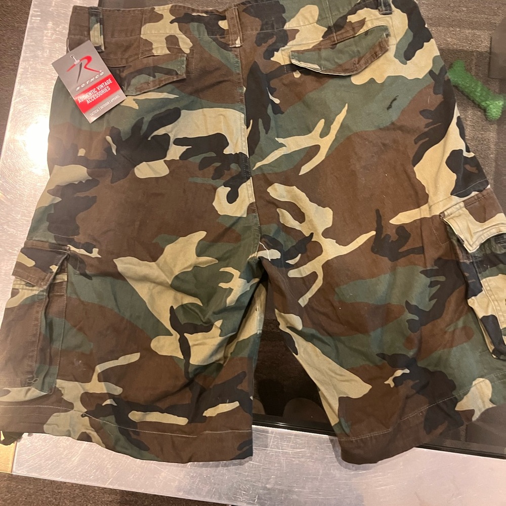 Rothco Men's Woodland Camo Cargo Shorts